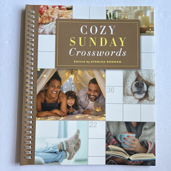 Cozy Sunday Crosswords Series by Stanley Newman Spiral Bound Paperback - Picture 1 of 7